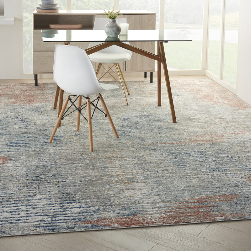 Tapis beige contemporain contemporain, Rectangle de 10 pi x 14 pi