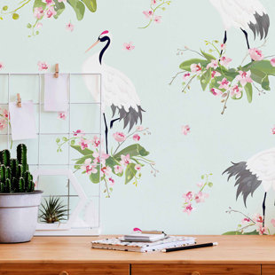 Panneau de papier peint adhésif 24 po Birds
