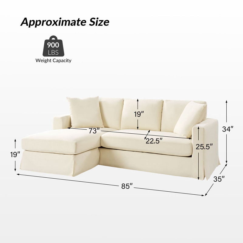 Canapé avec housse interchangeable Wimberly, Lin Lin / polyester