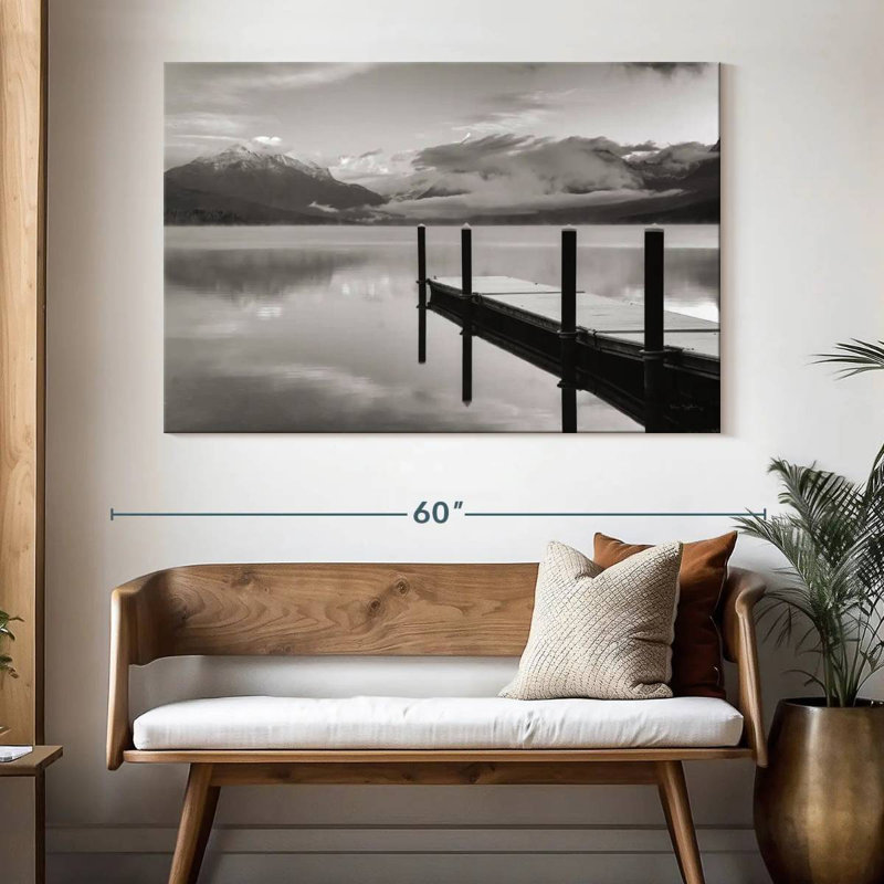 Arney Lake McDonald Dock BW