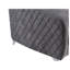 Fauteuil d'appoint moderne Sofia 36 po en velours gris avec pieds chromés et surpiqûres en losange-886636926