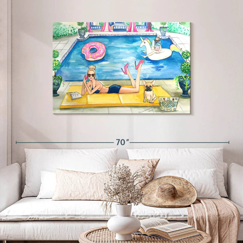 Gillard Summer Pool Party, H 30 po x l 45 po
