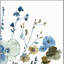Ensemble d'art mural encadré argenté «Blue Blossoming»