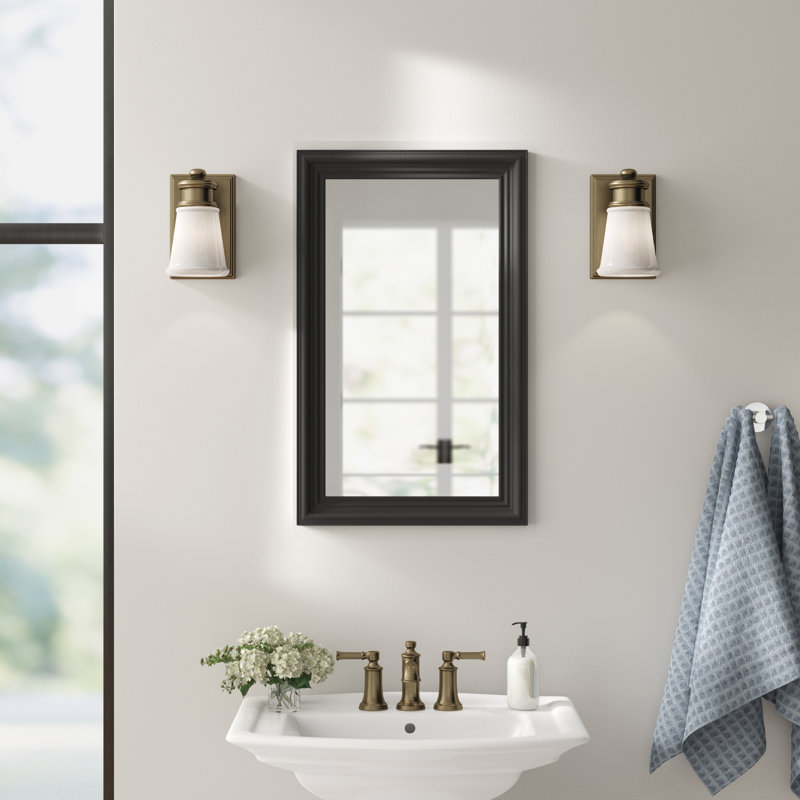 Andare Rectangle Mirror, Black