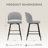 360°swivel Barstool Counter Height Barstools With Back-301039141