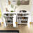 57.5" W Mordern Sideboard With Racks,Adjustable Shelves And Hooks-1984124400