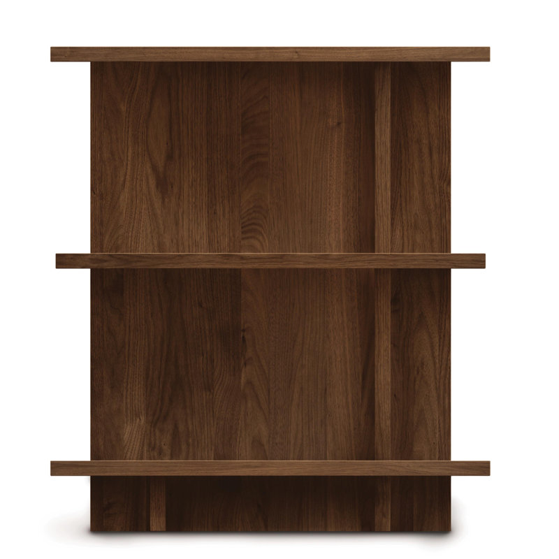 Table de chevet en bois massif Mansfield, Noyer naturel
