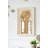 Solid And Engineered Wood Curved Wall Mirror