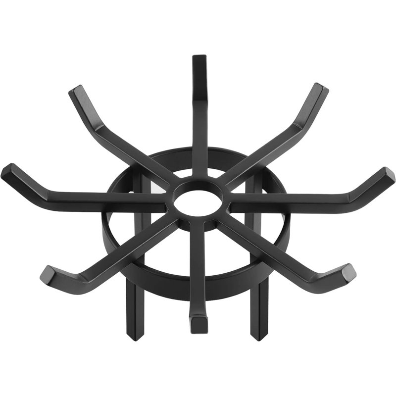 Grille ronde pour foyer en fer, 6.7" H x 20" W x 20" D