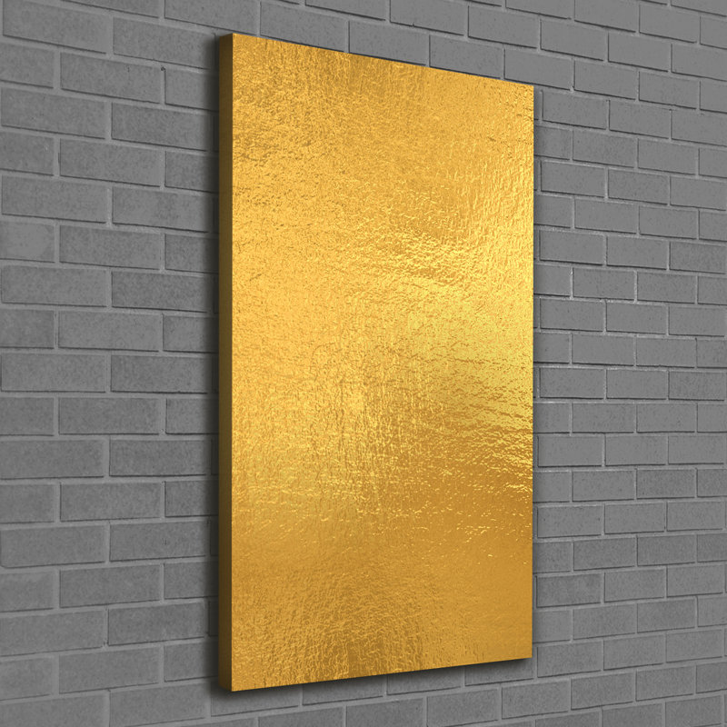 Golden Foil Background - Wrapped Canvas Print