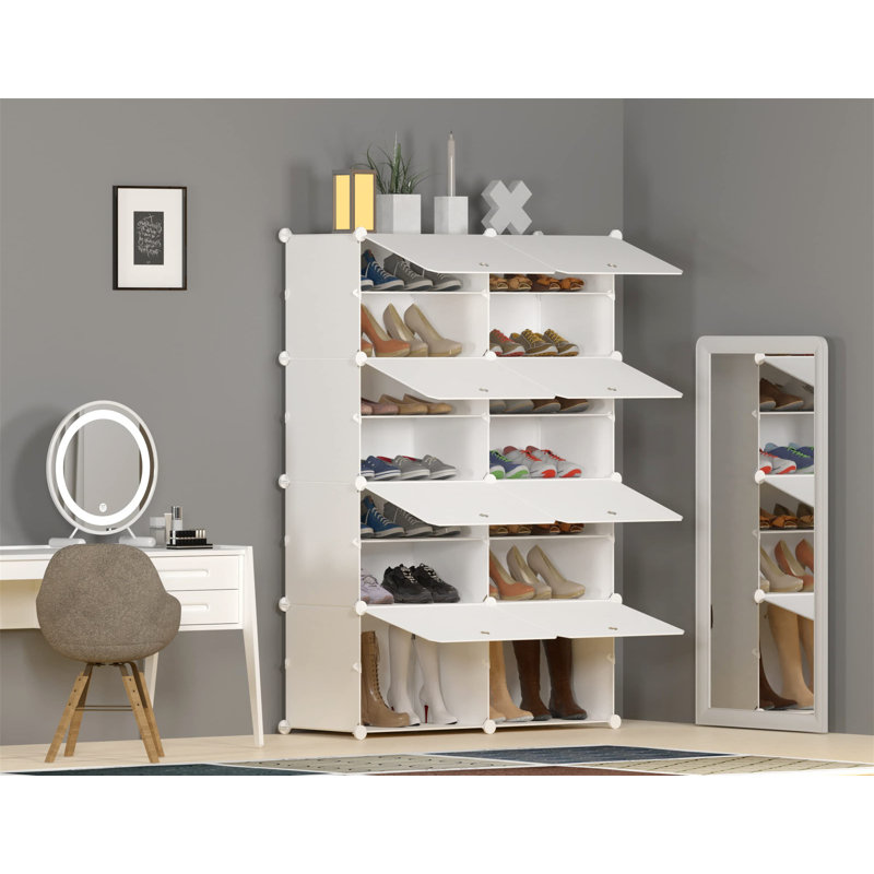 12 Pair Stackable Shoe Storage Box