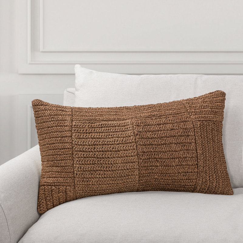 Merritt Raffia Fabric Throw Pillow