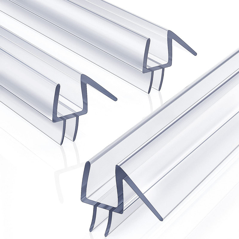 Joint inférieur de porte de douche en polycarbonate 36 "pour verre 1/2" (12mm), paquet de 3
