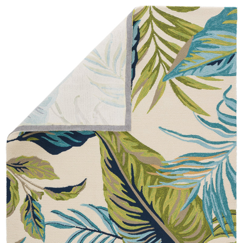 Croyd Floral Indoor / Outdoor Rug, Rectangle 2' x 3'