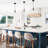 1-Light 7.87" Teardrop Clear Glass Pendant Light with Adjustable Cord, Black Finish