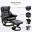 Fauteuil inclinable massant avec repose-pieds-1312843181