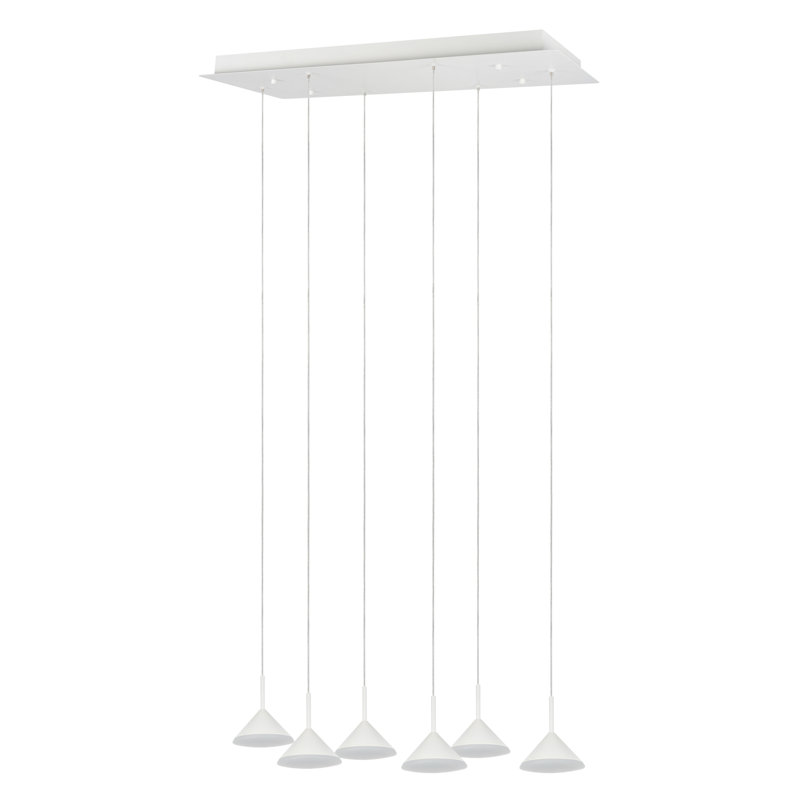6 - Light Cluster Pendant, White