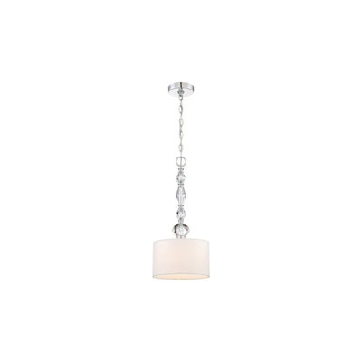 C29CE0E4B2E14623B62AACE80D8EA2C4 Berrin 10 In. 1-Light Pendant Fixture (Chrome)