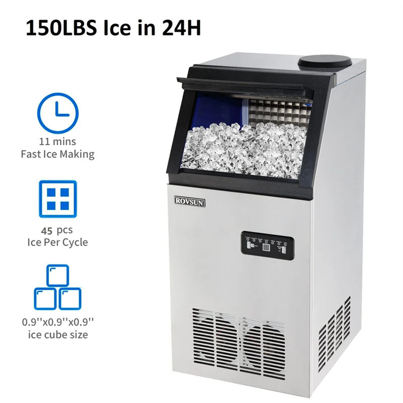 Comptoir de machine à glace 14 po 150 lb 495 W 115 V refroidi à l'air
