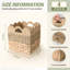 Panier de rangement en osier pour tablette cubique