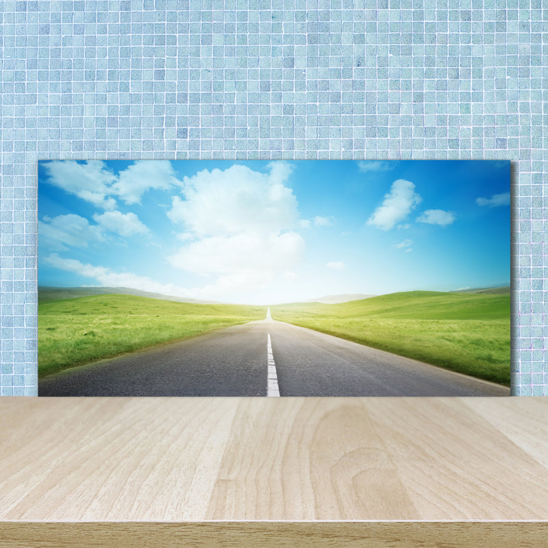 50cm W x 100cm L Glass Peel and Stick Panel