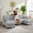 88.6" U-Shape Corduroy Sectional – 2 Movable Ottomans, Cloud-Like Comfort-1074855958
