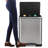 Steel Step On Kitchen Trash Can - 8 Gallons