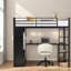 Lits multifonctionnels avec rangement, loft moderne en bois aggloméré pour petite maison