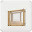 Perchoir de fenêtre imperméable en bois avec ouverture de filet