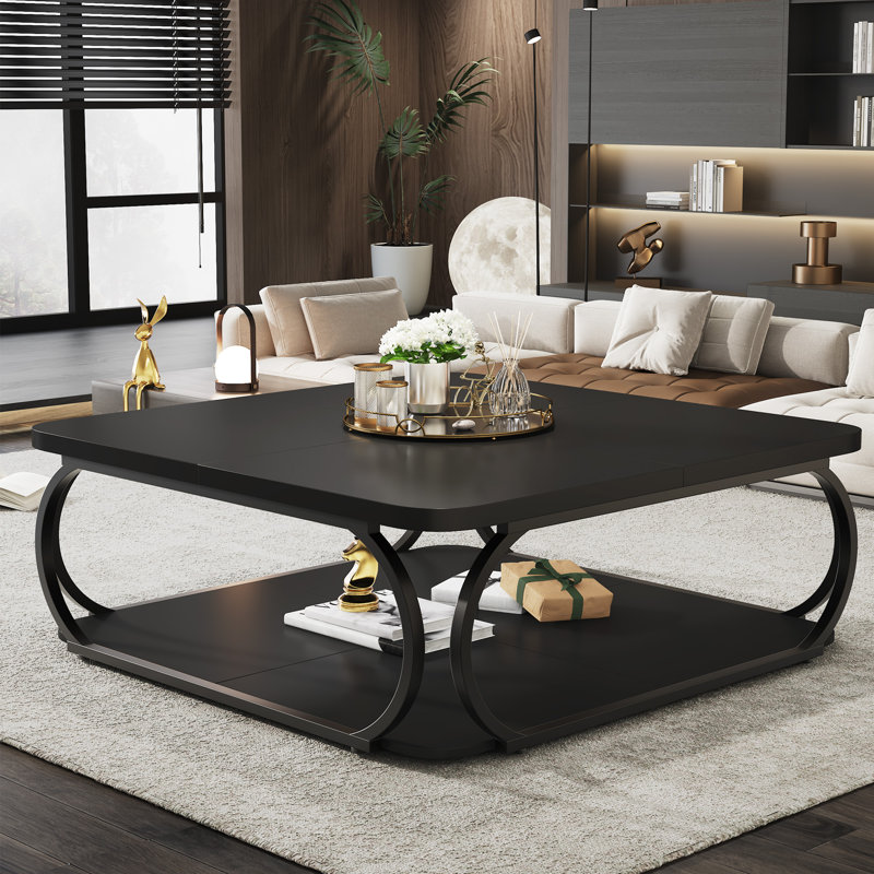 Joliyah Square Coffee Table, Black