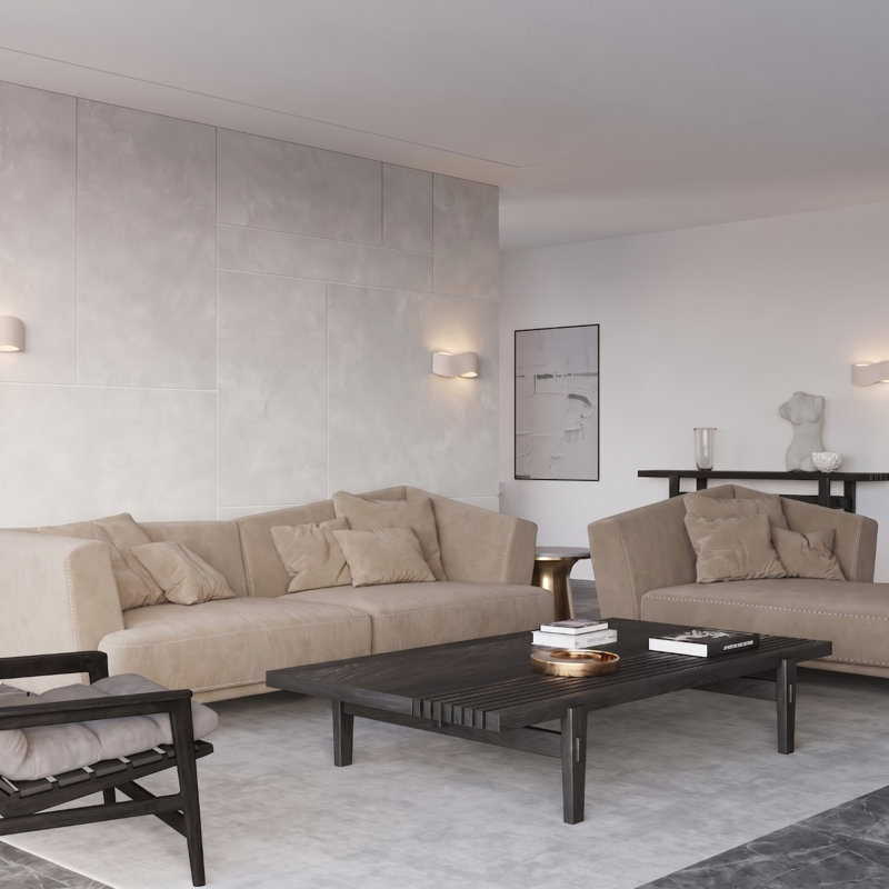 Wall lamp TILA 30 white, 30x11x13 cm, Beige, 1 Light