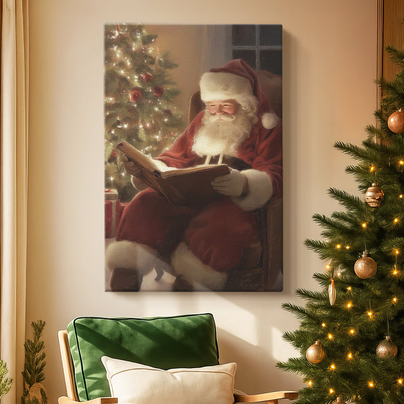 Warm Lantern Nativity at Night-Premium Gallery Wrapped Canvas, 18" H x 12" W