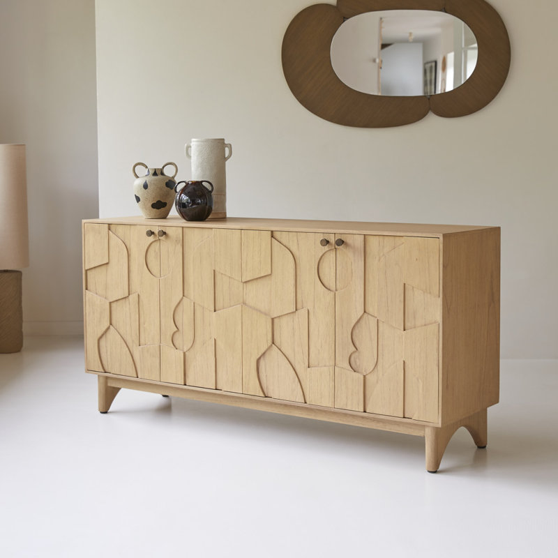 Otho 63.78'' W Solid Wood Sideboard