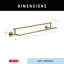 Trinsic 24 in. Double Wall Mount Towel Bar Bath Hardware Accessory-17040387