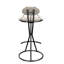 Tabourets de bar modernes à rayures, de 2 pour îlot de cuisine, légers, avec patins, base de 16,89 po, assemblage rapide en 12 minutes à l'intérieur, comptoir en mousse souple, structure en métal robuste,-121075737