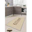 Tapis beige / brun en polyester tissé à la machine-981170634