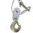 4T HAND Winch PULLER,DOUBLE GEAR,3 HOOKS, 12FT Cable,Power Cable Puller with Dual Gears Ratchet System for Easy Hand Pulling