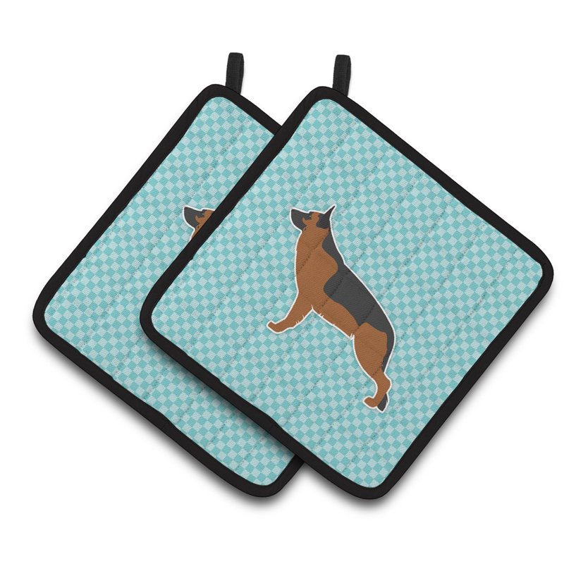 Winston Porter Polyester Potholder, Blue