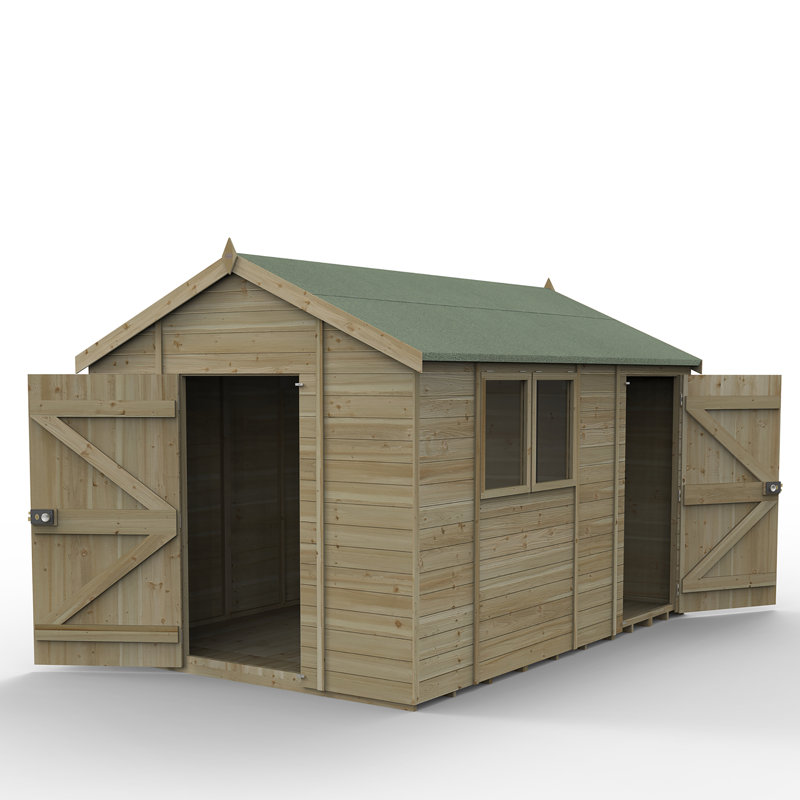 Timberdale 12 x 8 Apex Shed Combo, Yes