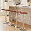  Ensemble de 4 tabourets de bar Aryelle, tabourets de bar à hauteur réglable, tabourets de bar avec coussin en cuir et base ronde en métal, chaises à hauteur de bar pour îlot de cuisine, brun-925526235-930700345