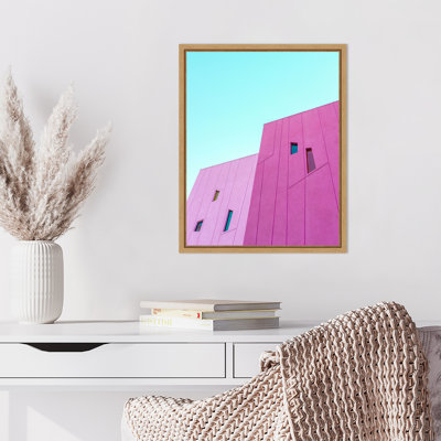 Reproduction d'art sur toile encadrée "Saguaro Hotel" par Wrobel