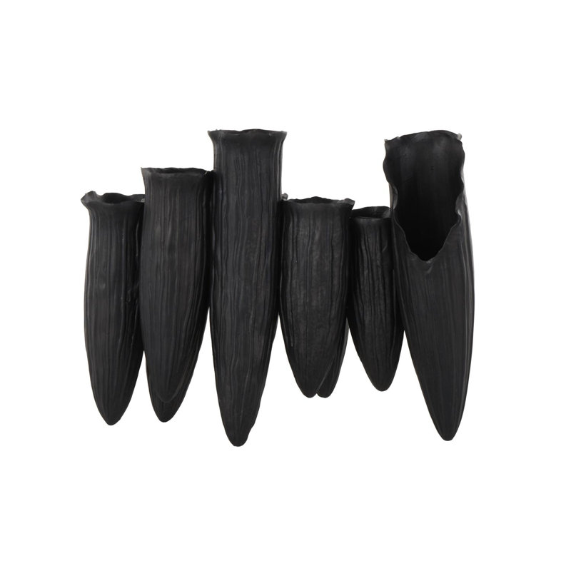 Vase abstrait en céramique à 10 ouvertures Lark Manor ™, Noir