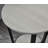 Contemporary Round End Table With Shelf,