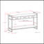 Riverside - Console Sofa Table - Natural