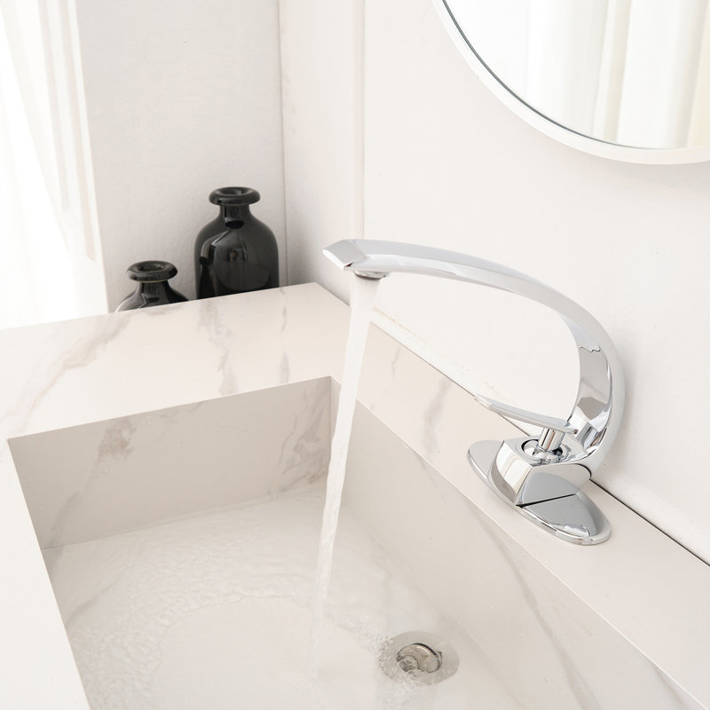 Single Hole Single-Handle Bathroom Faucet, Polished Chrome