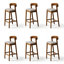 Upholstered Counter Stool with Solid Wood Frame-1535108292-1535108297