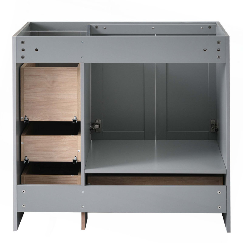 Meuble-lavabo 36 po (lavabo non inclus), Gris