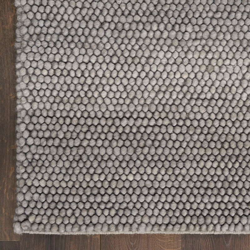 DKNY Pure Knots Grey Modern Indoor Rug, Rectangle 8'6" x 11'6"