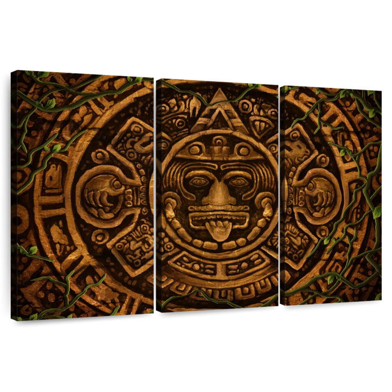Kerner Aztec Symbol, 28" H x 45" W