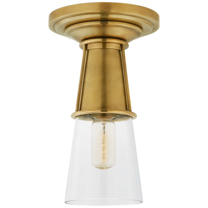 Robinson 1 - Light Flush Mount, Bronze, Clear